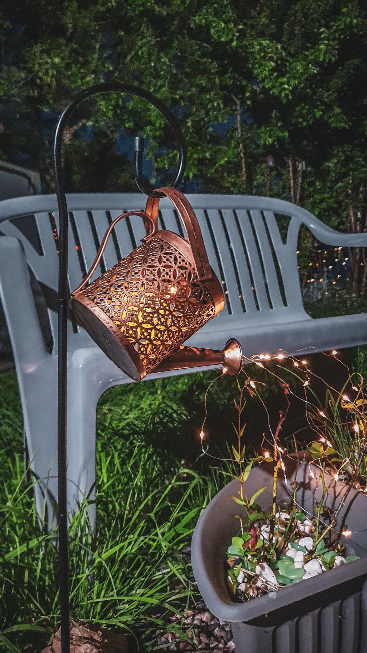 Warm evening light over a naturalistic garden sanctuary