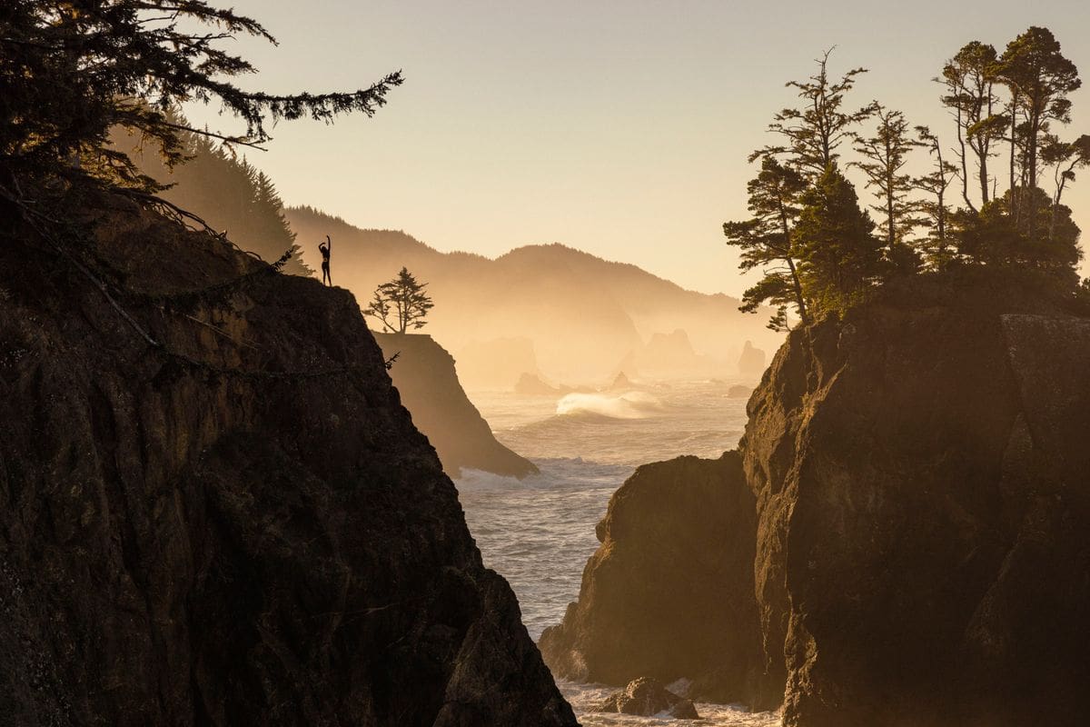 Pacific Northwest coastline, an American coolcation escape